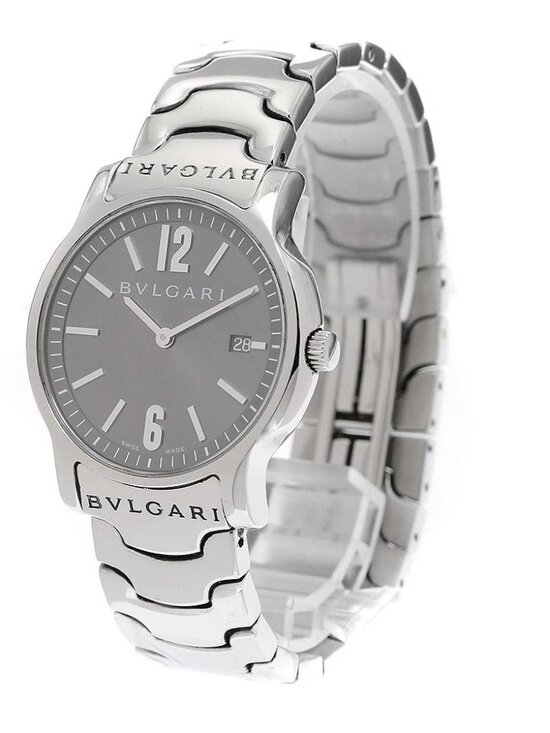 BVLGARI Solo tempo ST35S Date Gray Dial Quartz Men\'s Watch_945850 main image 11